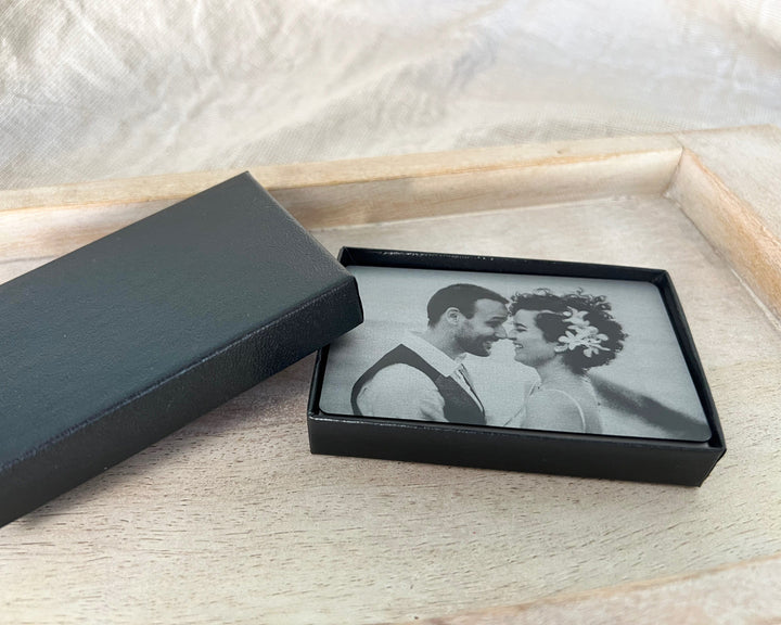 6th Iron Anniversary: Personalized Wallet Card Insert