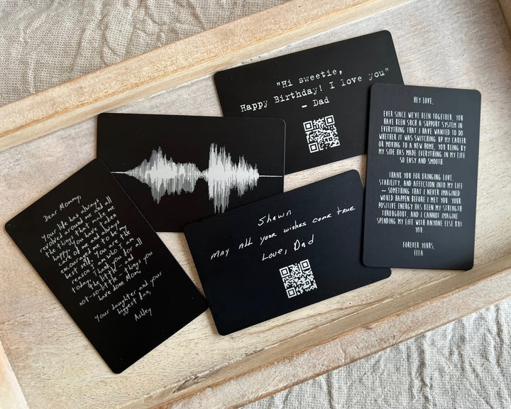 6th Iron Anniversary: Personalized Wallet Card Insert