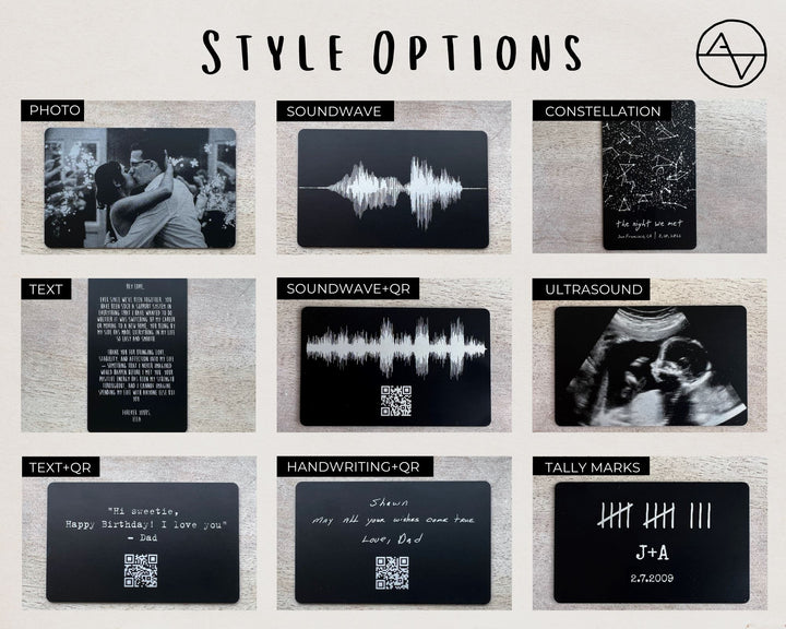 6th Iron Anniversary: Personalized Wallet Card Insert