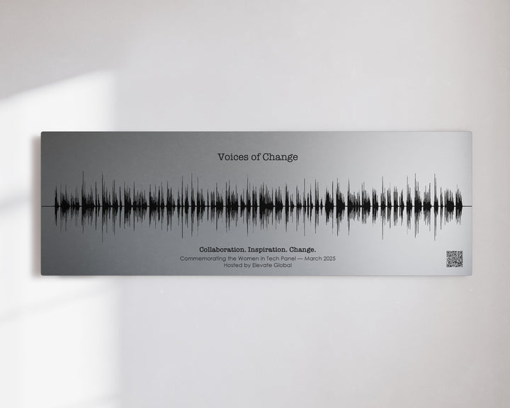 Corporate Gift - Sound Wave Art Metal