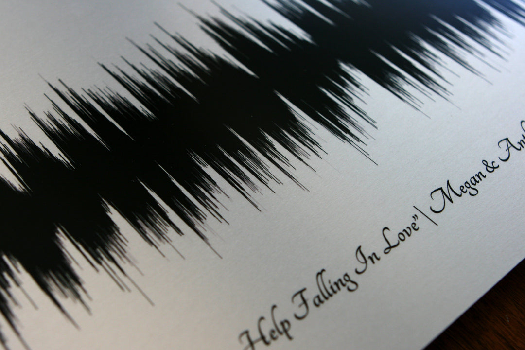 Metal Sound Wave Art Personalized Gift for Him