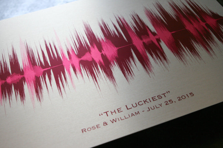 20 Year Platinum Anniversary Gift With Multiple Sound Waves