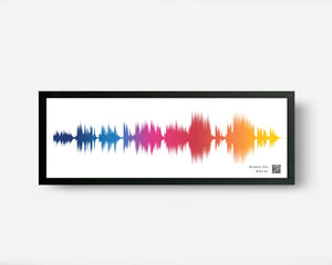Soundwave Art Ombre Paper Anniversary Gifts With Favorite Song
