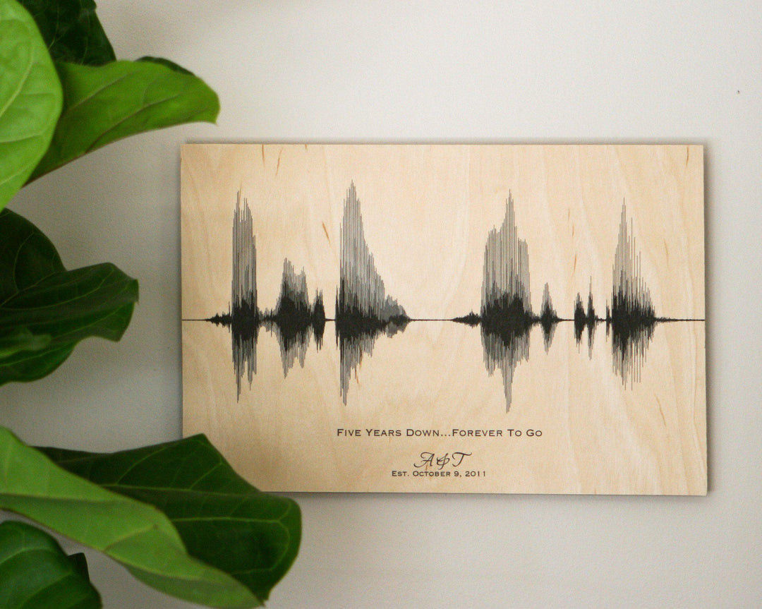 Wood Prints - Artsy Voiceprint