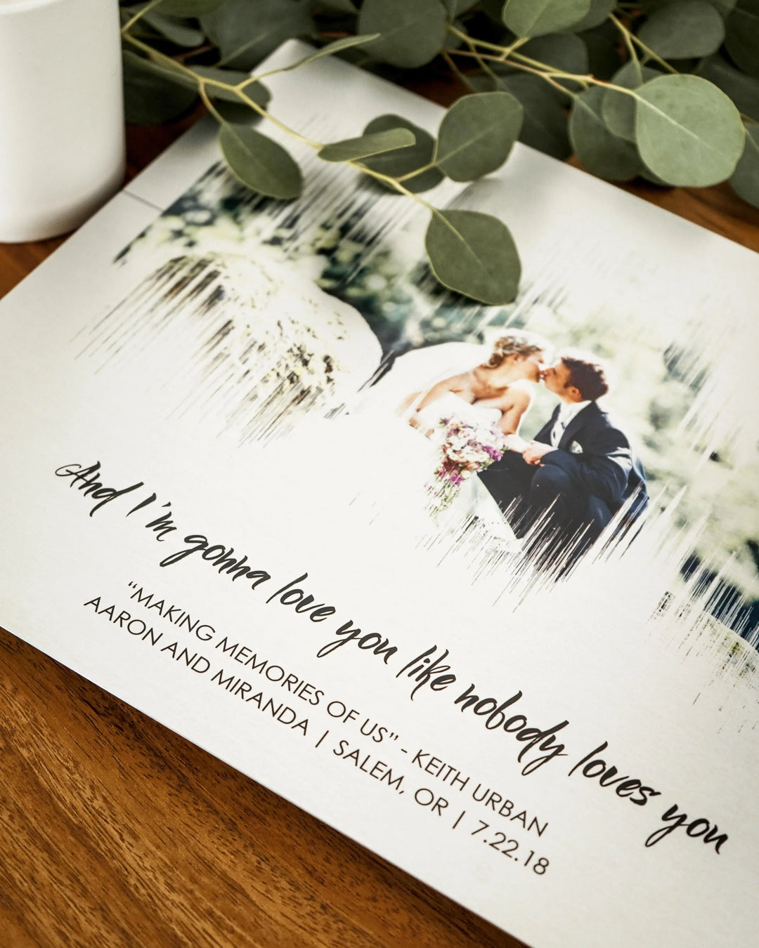 Soundwave with Photo - Artsy Voiceprint