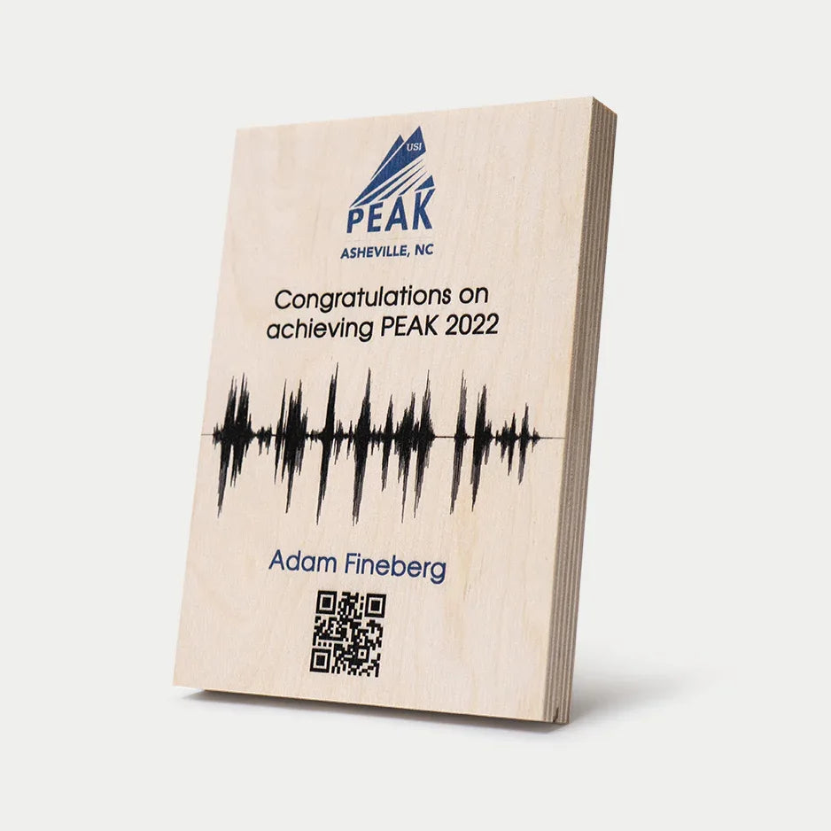 Wood Prints - Artsy Voiceprint