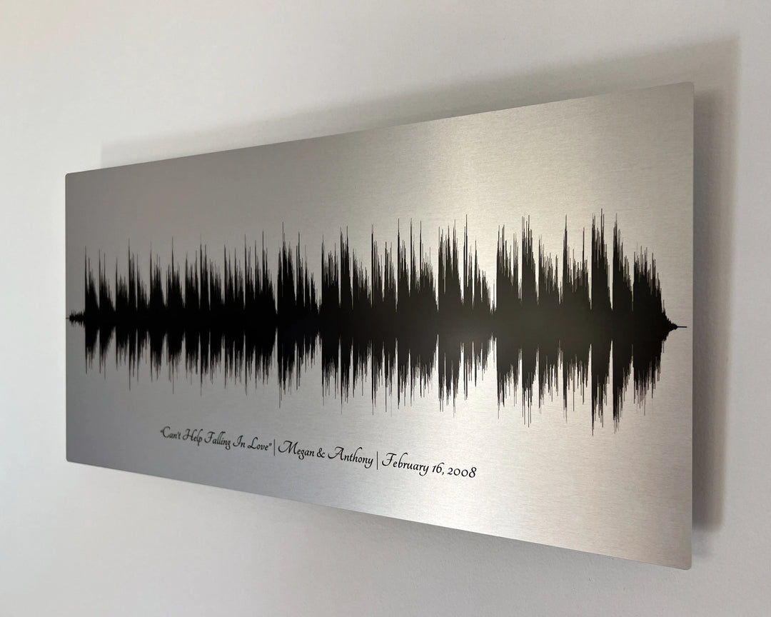 10th Year Anniversary Gifts - Tin - Artsy Voiceprint