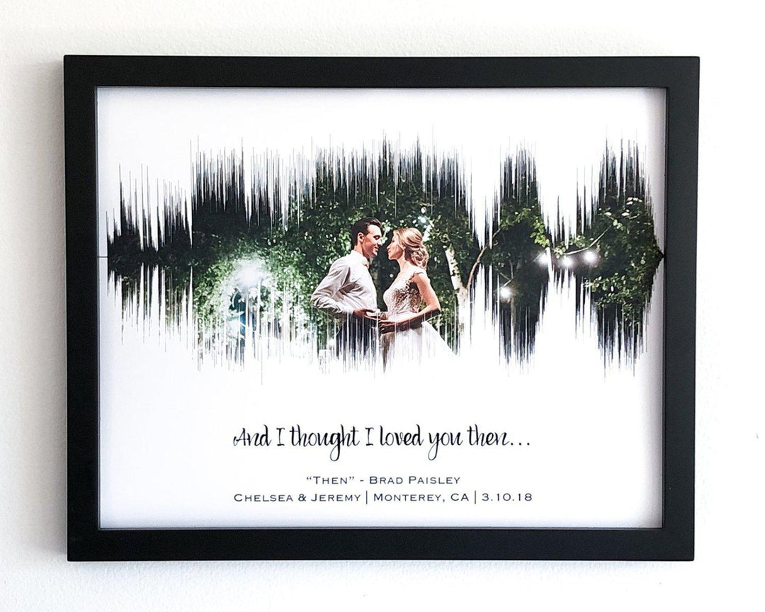 wedding song print and custom soundwave art