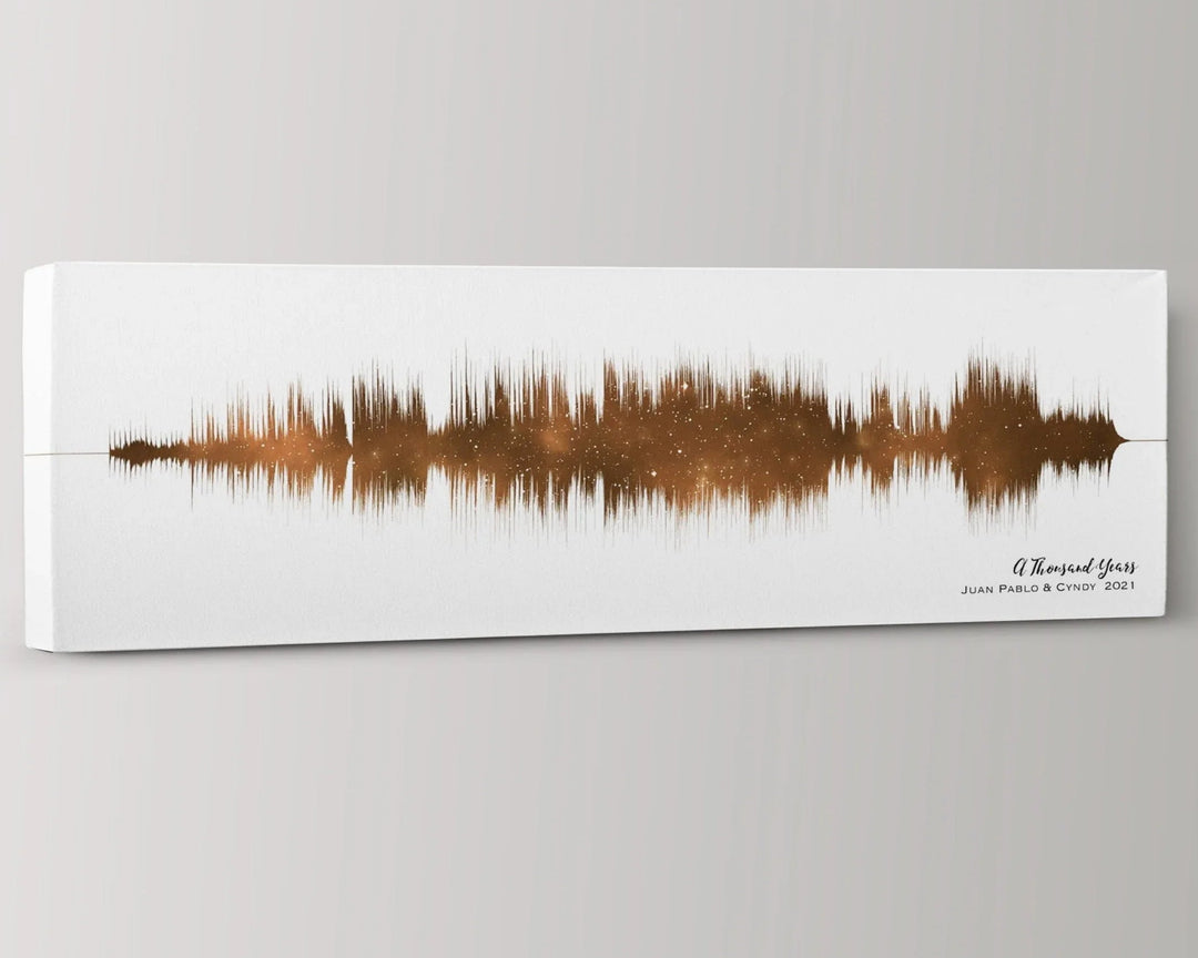 Wedding Song Soundwave Art & Star Map - 2nd Cotton Anniversary Wedding Song Soundwave Art & Star Map - 2nd Cotton Anniversary