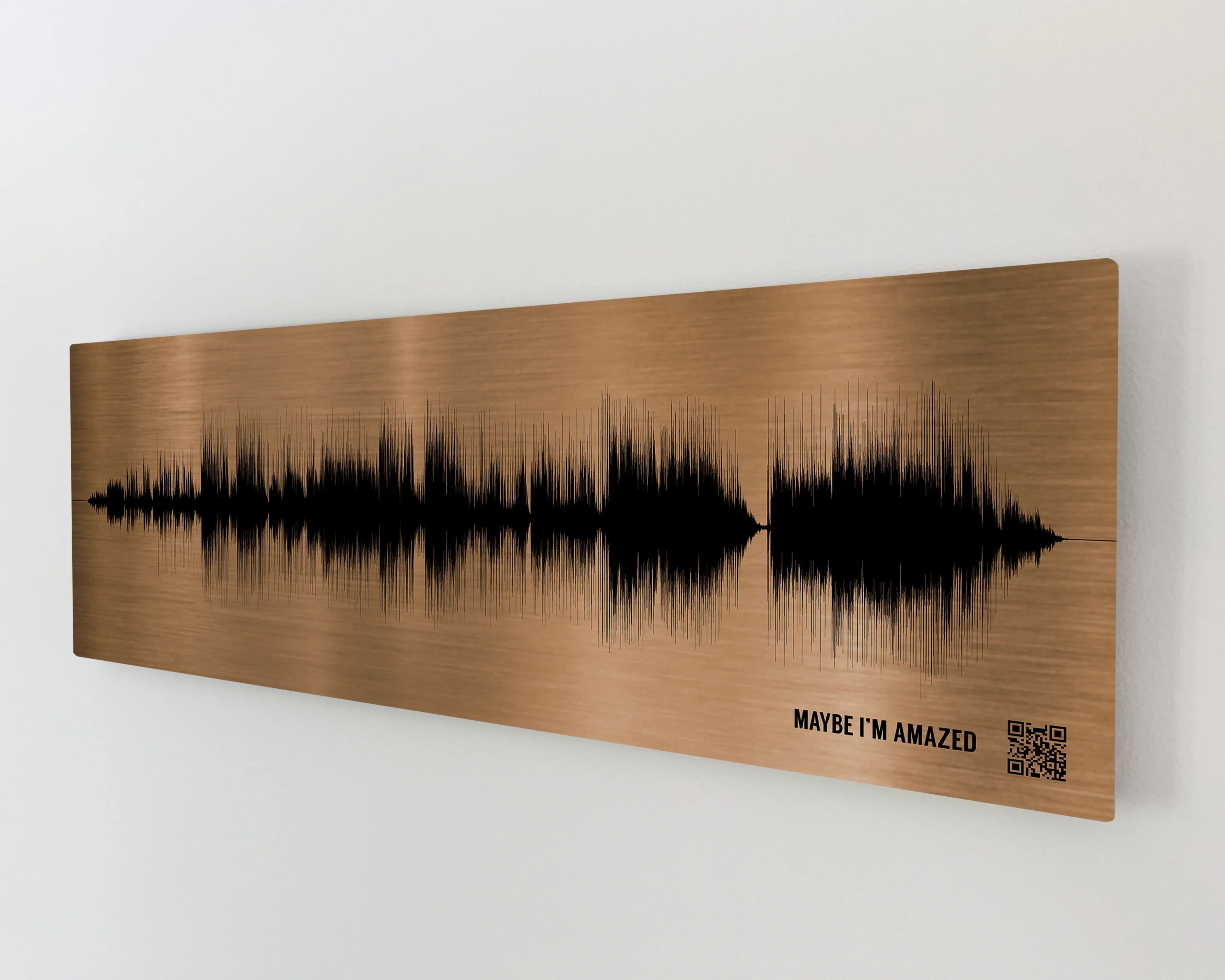 8th Bronze Anniversary Gift Song Sound Wave Art – Artsy Voiceprint