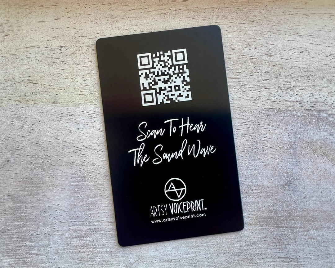 Engraved Metal QR Card