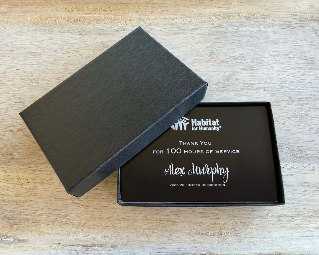 Donor & Volunteer Recognition - Metal Card