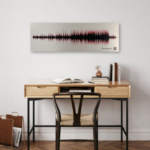 Gift for Dad - Sound Wave Song Art on Metal