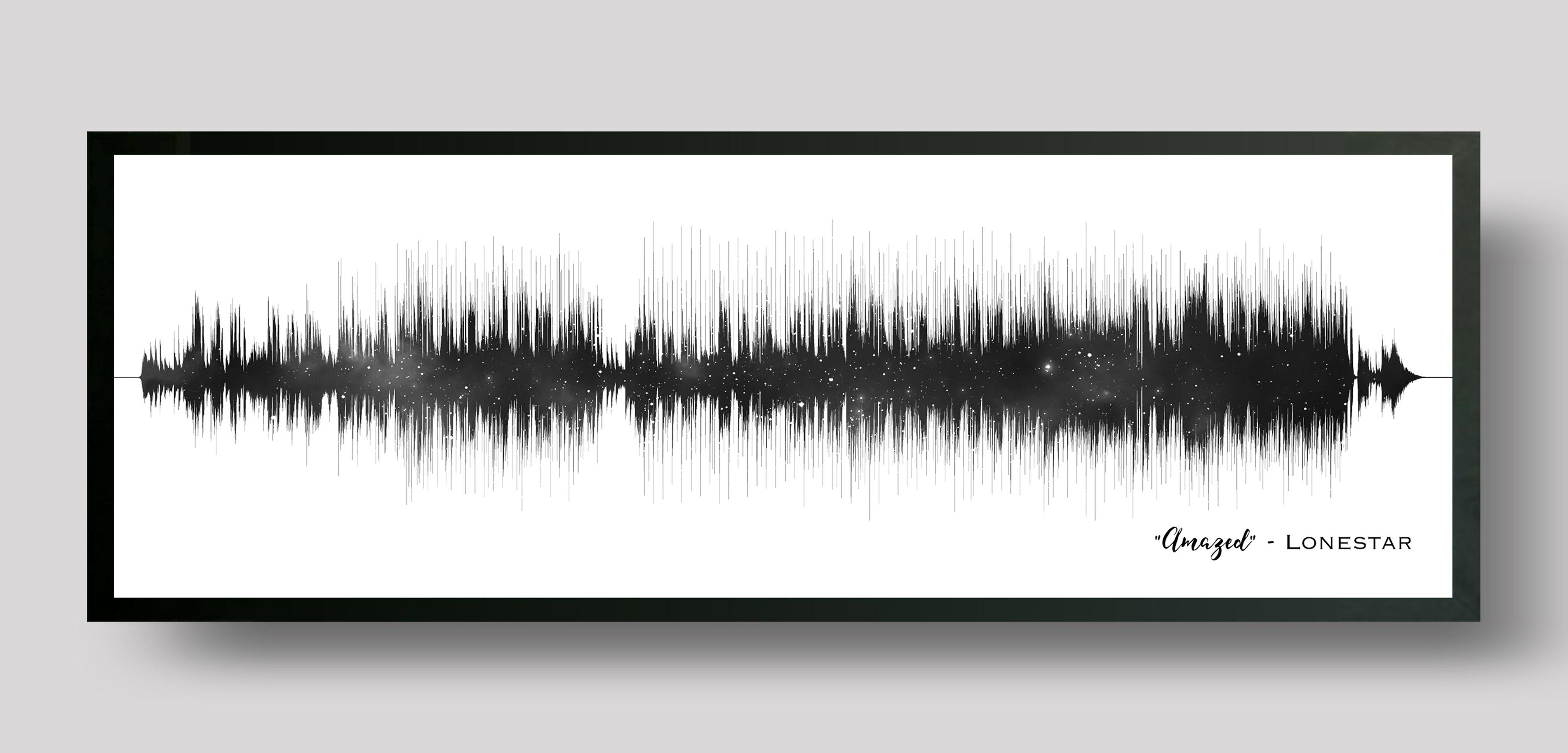 Galaxy Night Sky Any Song Sound Wave Art Print – Artsy Voiceprint