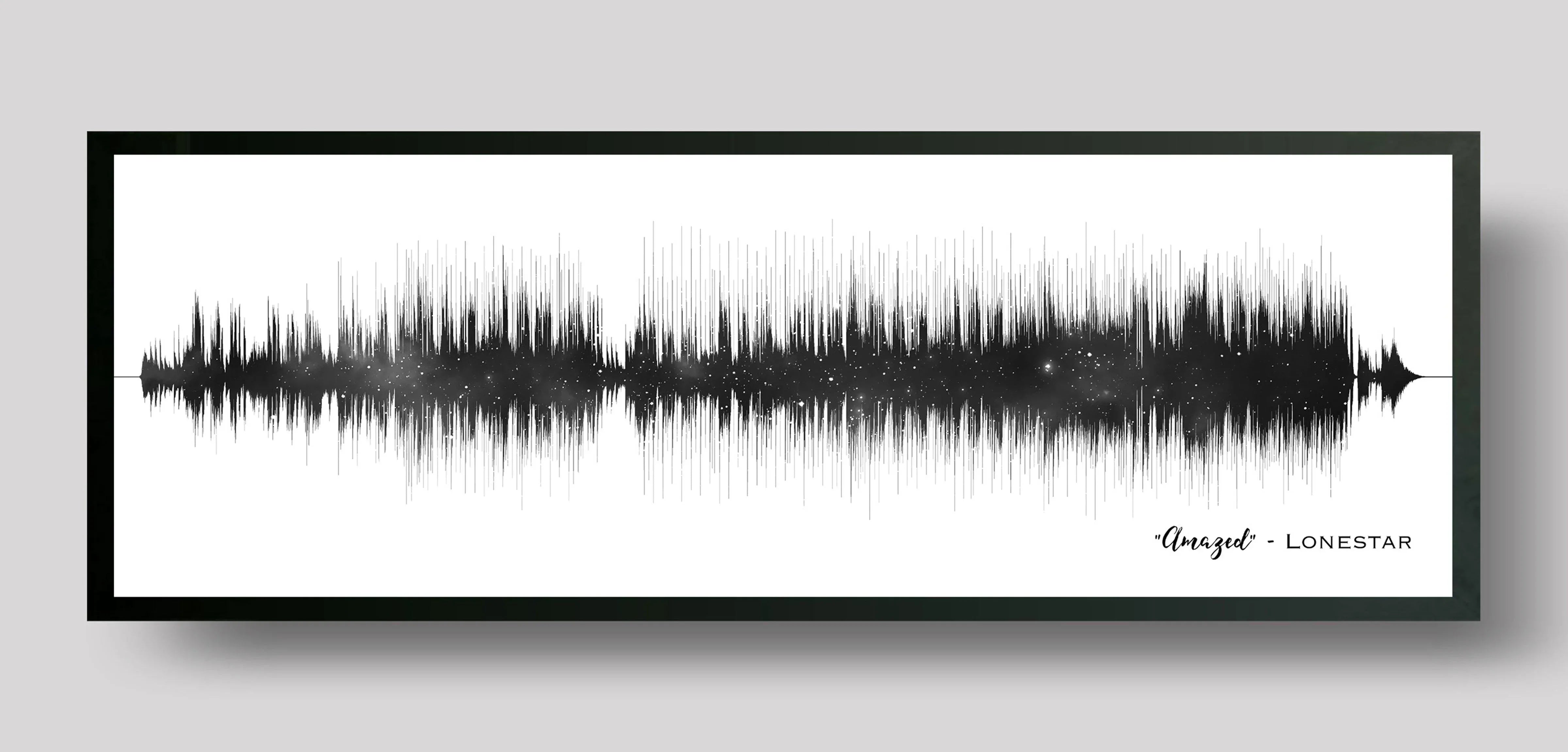 8th Bronze Anniversary Gift Night Sky Song Soundwave Art – Artsy