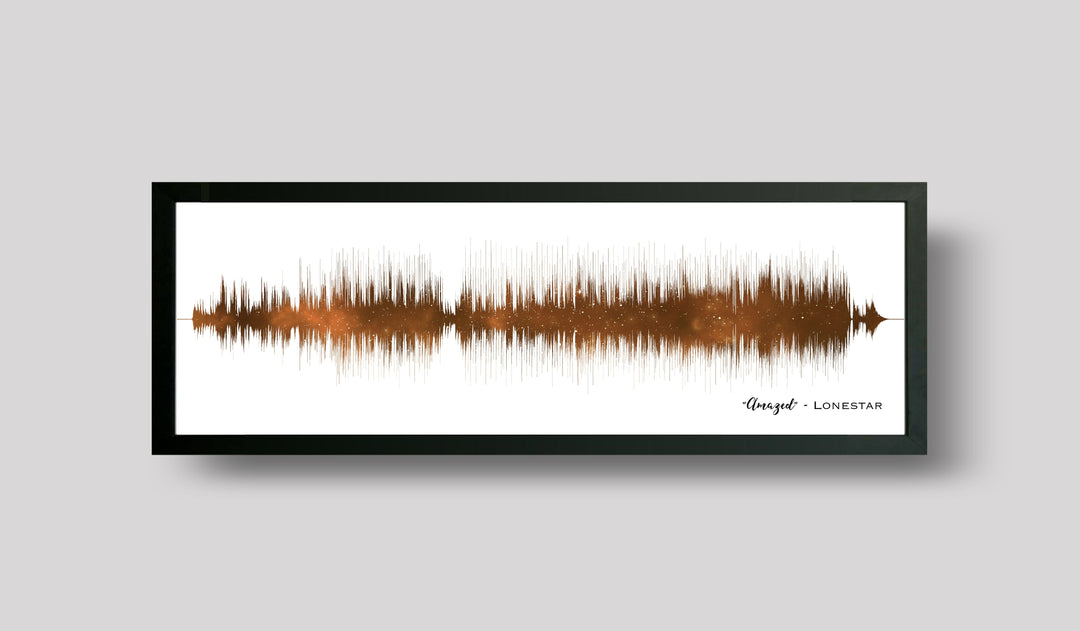 Father's Day Gift Night Sky Print Song Sound Wave Art