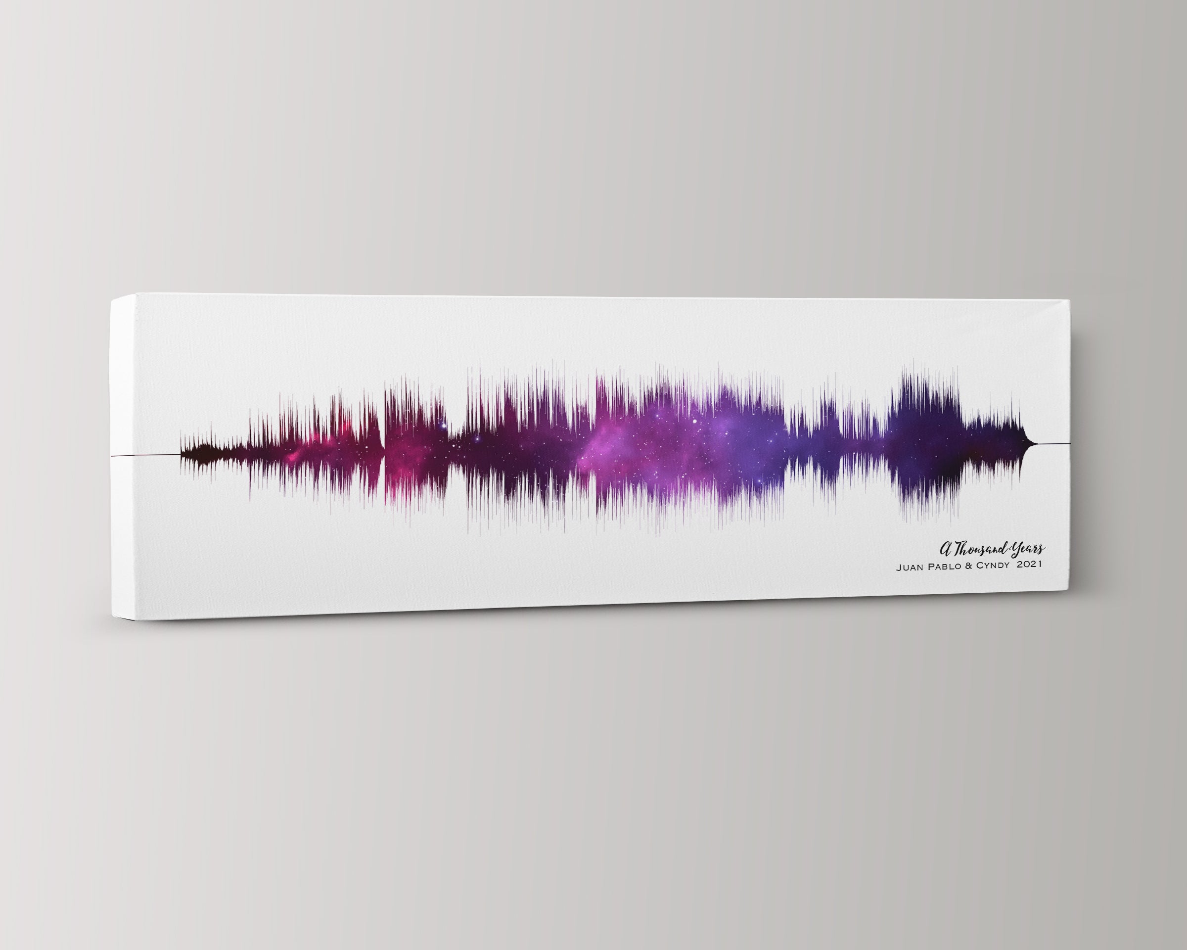 19th Anniversary Gift - Bronze Night Sky Sound Wave Art – Artsy