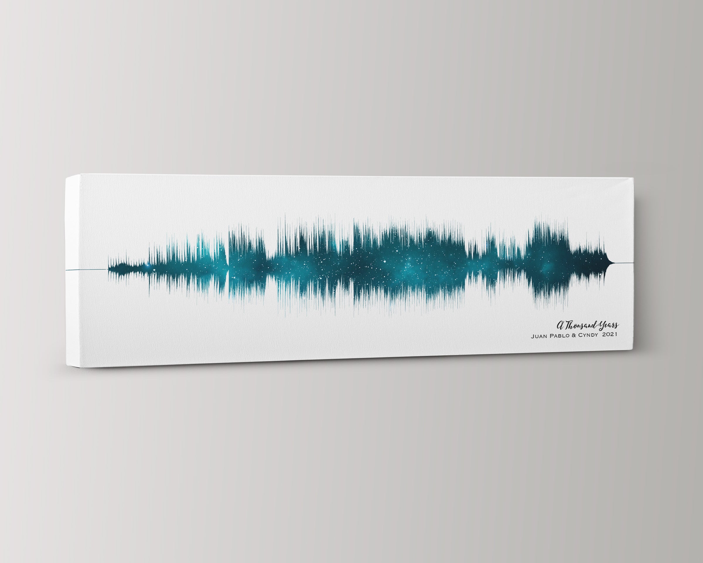 19th Anniversary Gift - Bronze Night Sky Sound Wave Art – Artsy