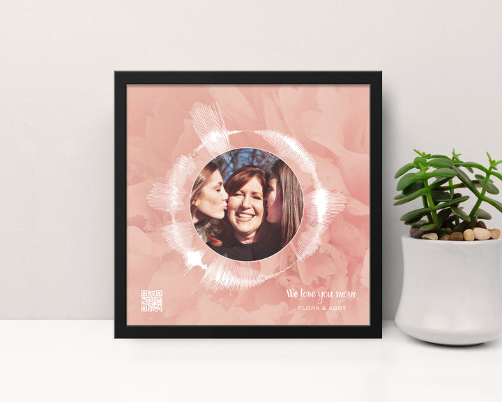 Circular Voice Recording & Photo Gift for Mom