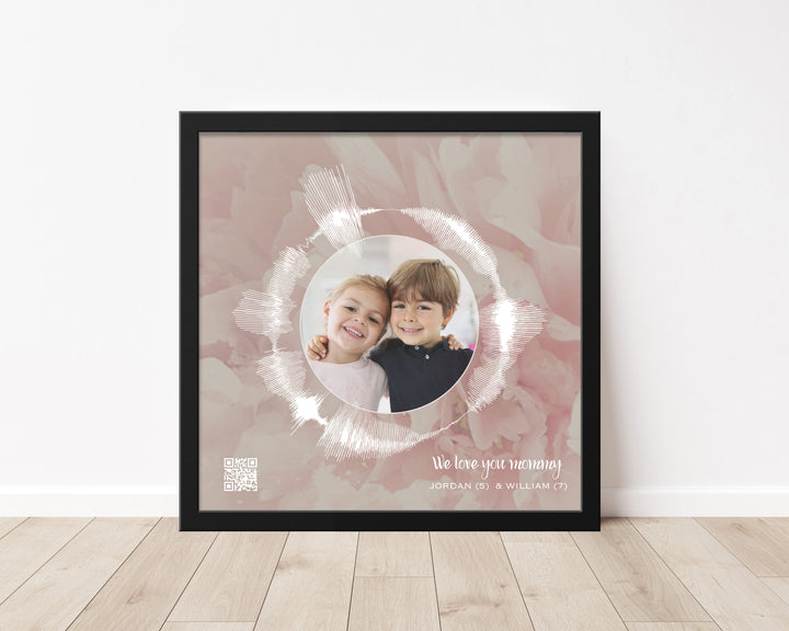 Circular Voice Recording & Photo Gift for Mom