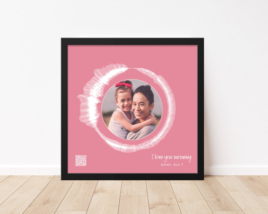 Circular Voice Recording & Photo Gift for Mom