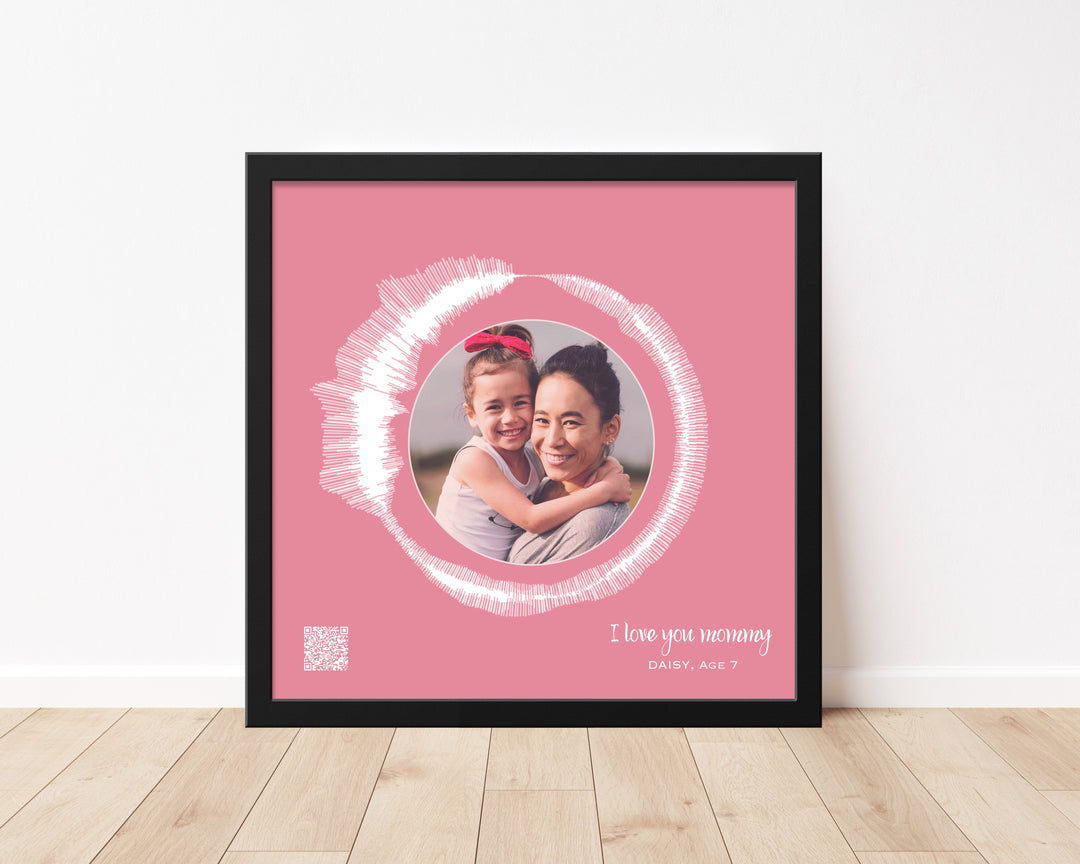 Circular Voice Recording & Photo Gift for Mom