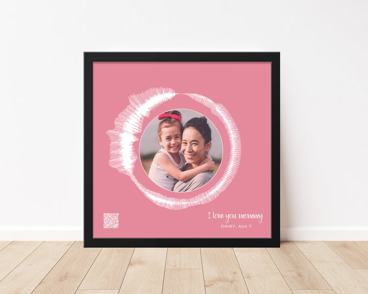 Circular Voice Recording & Photo Gift for Mom