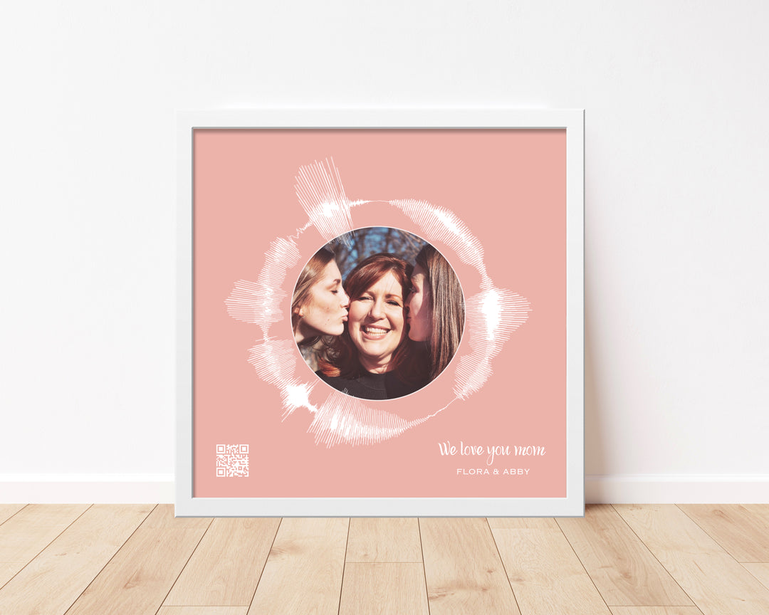 Circular Voice Recording & Photo Gift for Mom