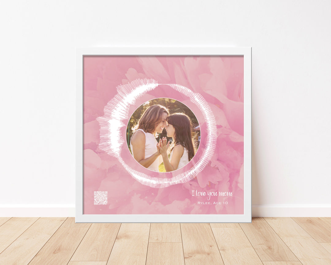 Circular Voice Recording & Photo Gift for Mom