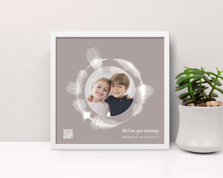 Circular Voice Recording & Photo Gift for Mom