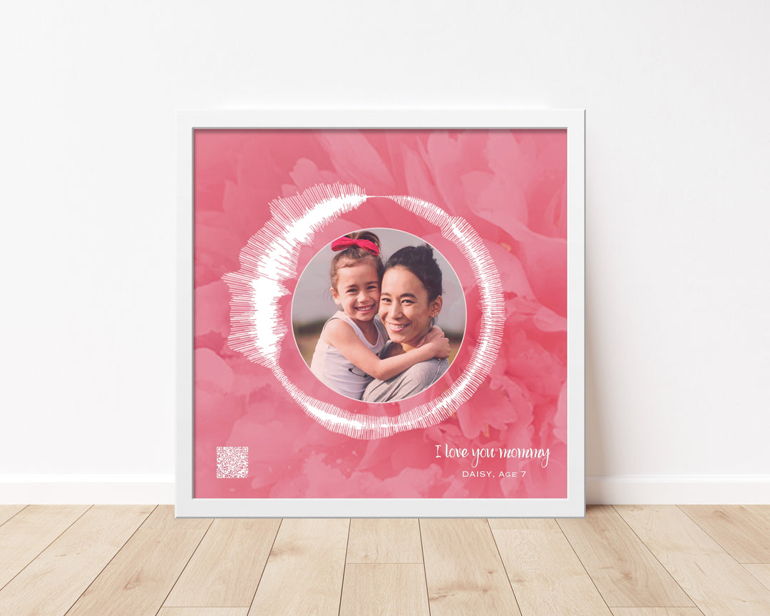 Circular Voice Recording & Photo Gift for Mom