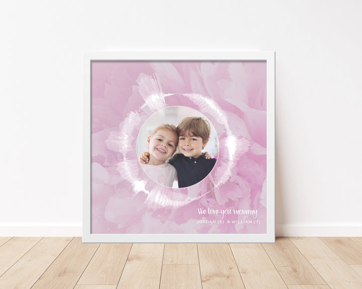 Circular Voice Recording & Photo Gift for Mom