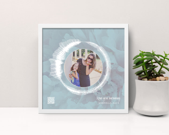 Circular Voice Recording & Photo Gift for Mom