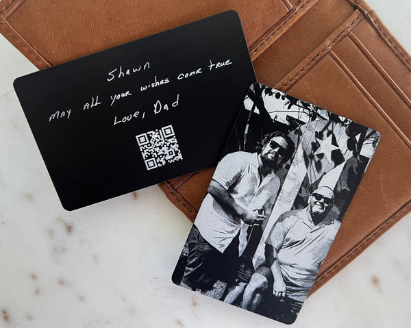 Memorial Gift for Loss of Father - Metal Card