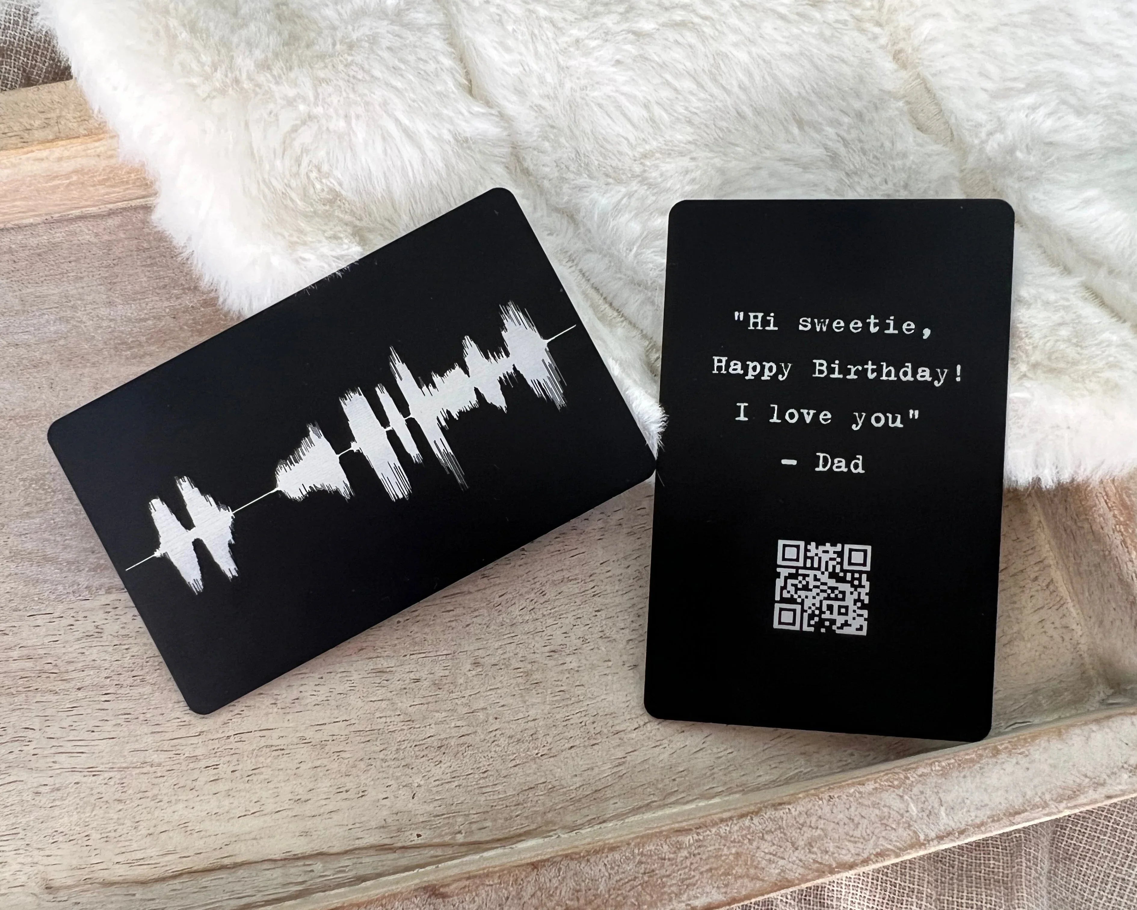 Sound Wave Art Metal Card - Best Unique Gift For Men – Artsy
