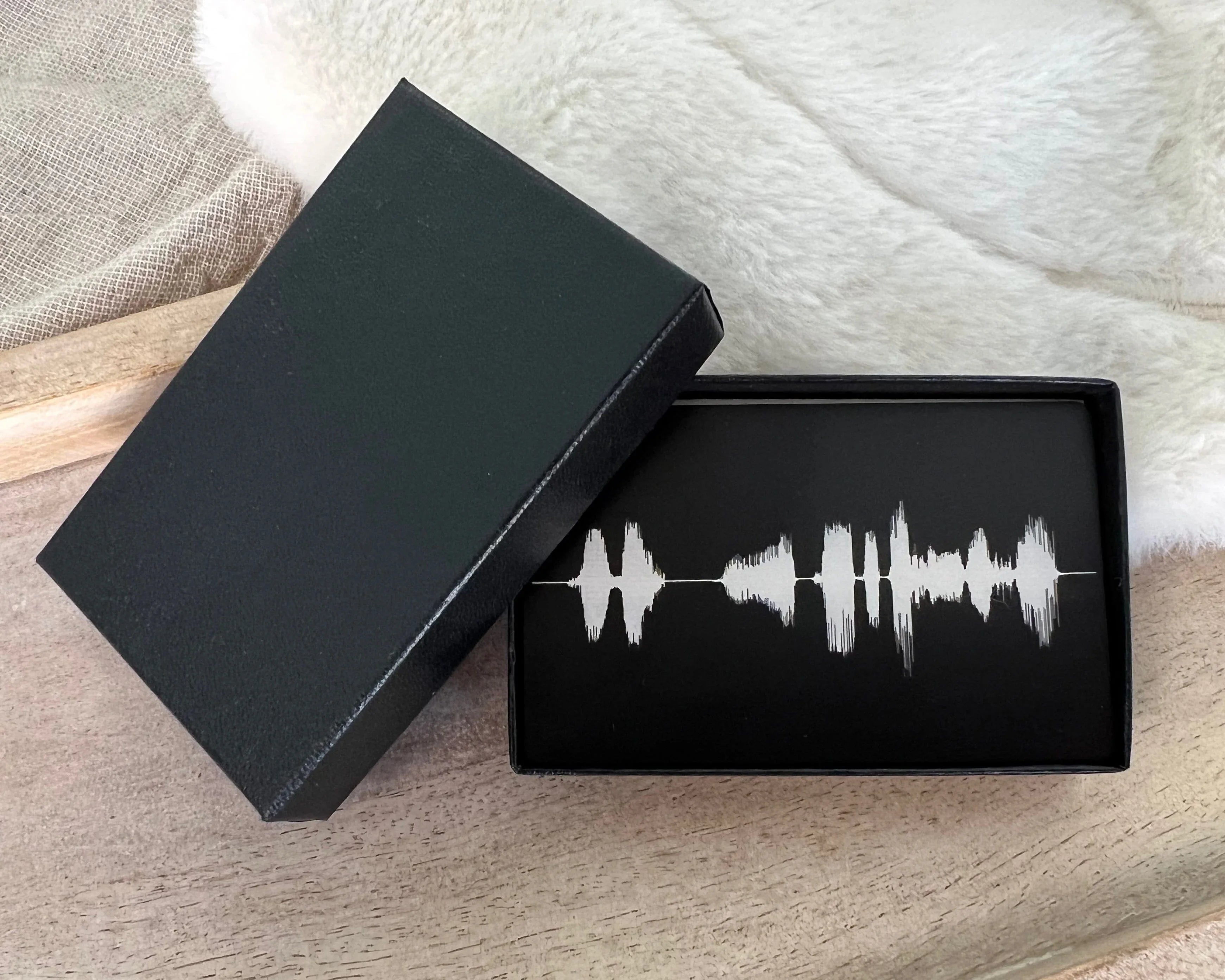 Sound Wave Art Metal Card - Best Unique Gift For Men – Artsy
