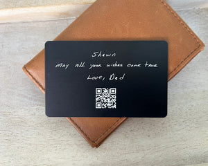 Memorial Gift for Loss of Father - Metal Card