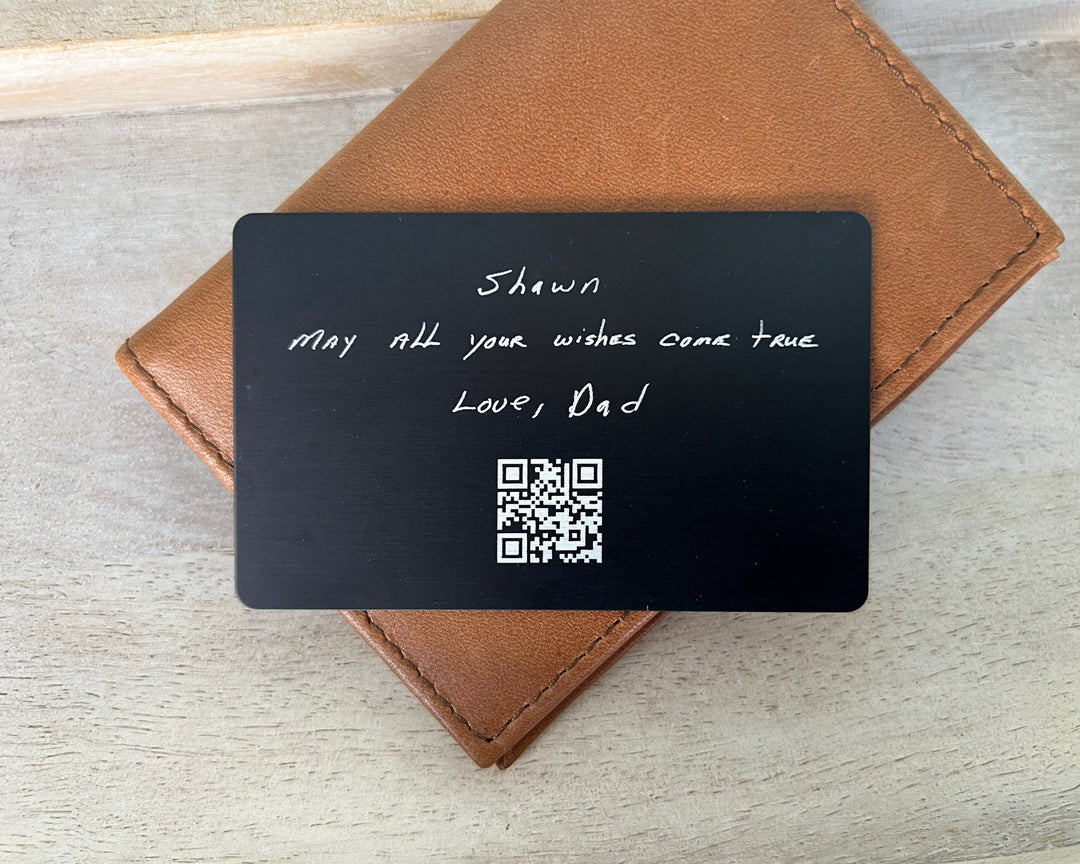 Personalized Sound Wave Gift - Metal Card