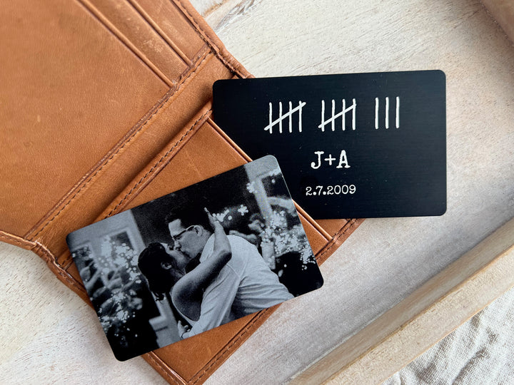 Personalized Metal Wallet Card With Photo