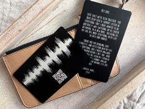 Personalized Sound Wave Gift - Metal Card