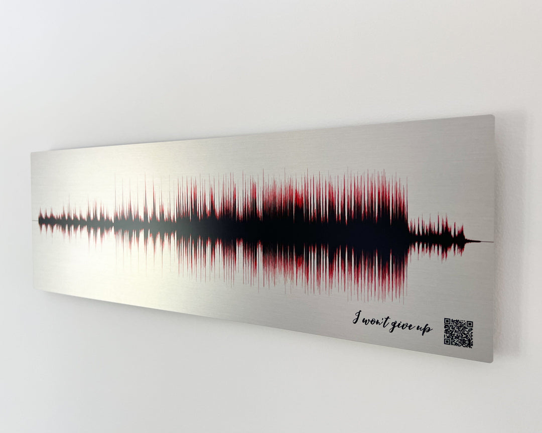 Gift for Dad - Sound Wave Song Art on Metal