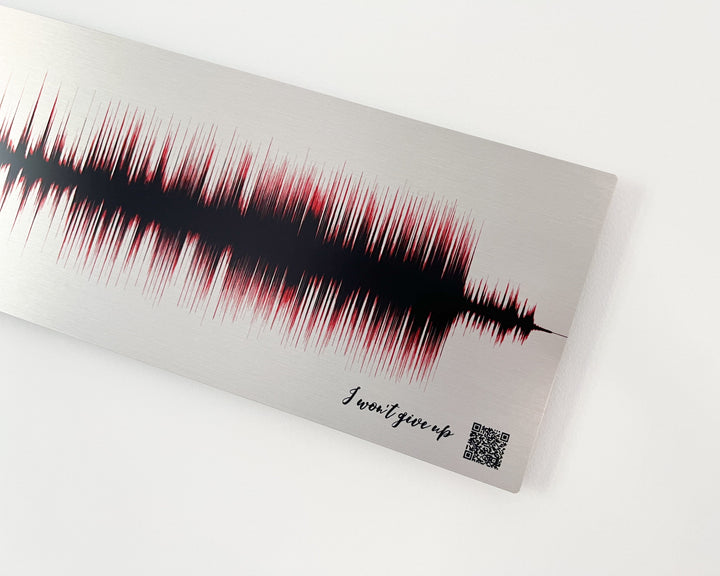 Gift for Dad - Sound Wave Song Art on Metal