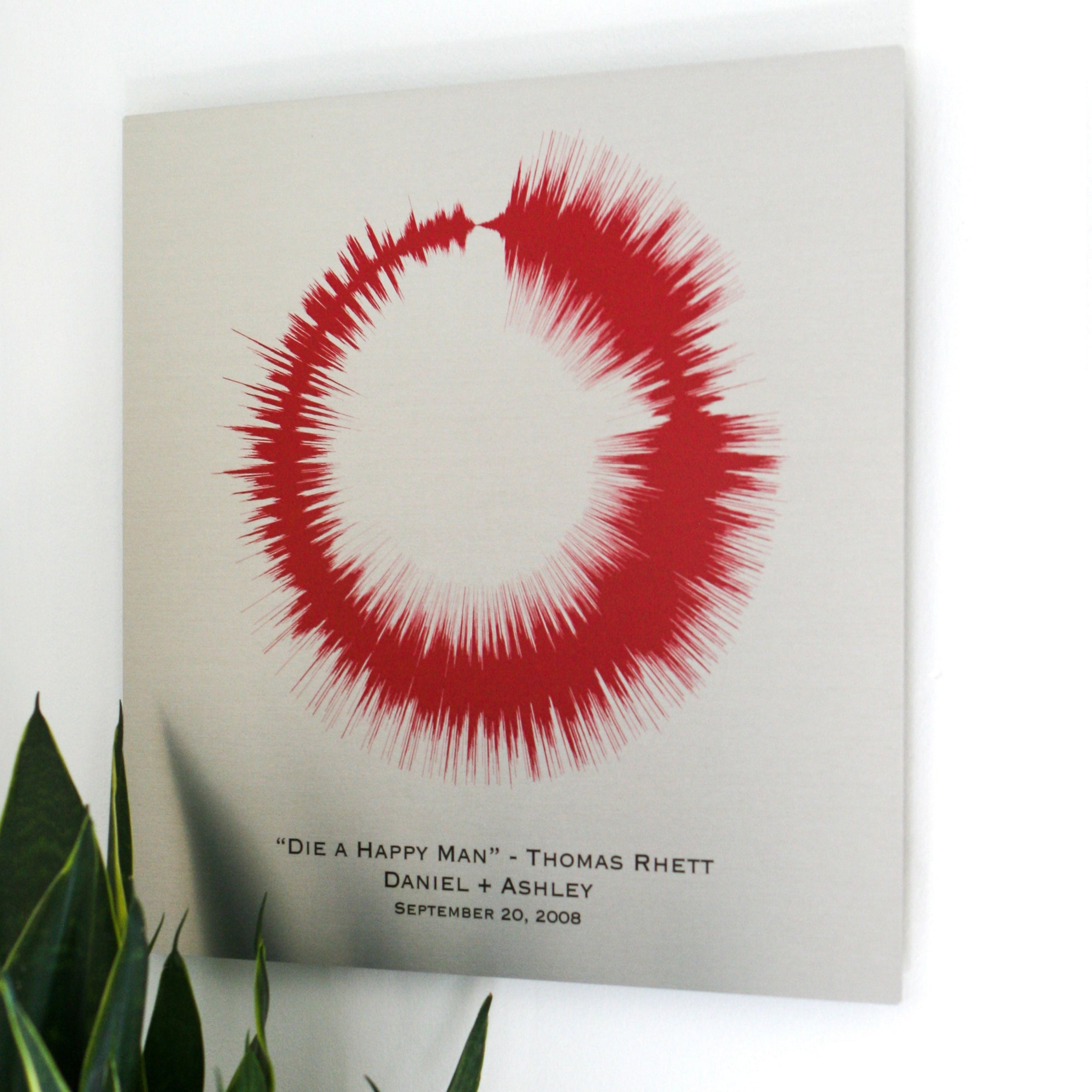 Personalized Steel 11th Anniversary Gift Soundwave Art – Artsy