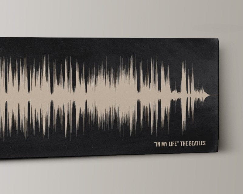 12th Wedding Anniversary Gift  For Her- Sound Wave Art
