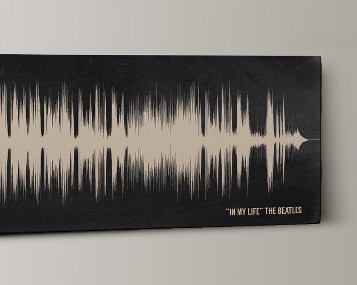 12th Wedding Anniversary Gift  For Her- Sound Wave Art