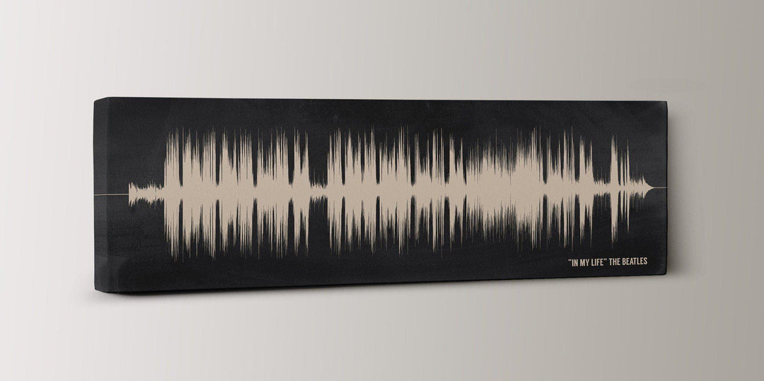12th Wedding Anniversary Gift  For Her- Sound Wave Art