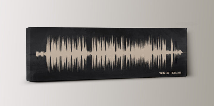 2nd Cotton Anniversary Gift with Wedding Song Sound Wave Art