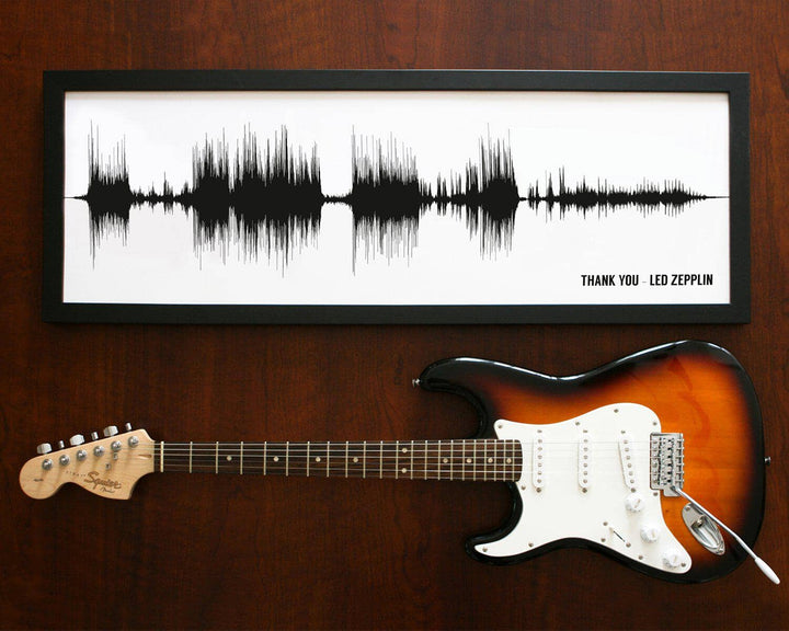 Father's Day Gift: Song Sound Wave Art Framed Musician Gifts