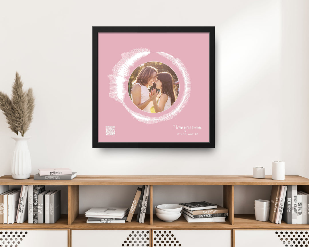 Circular Voice Recording & Photo Gift for Mom