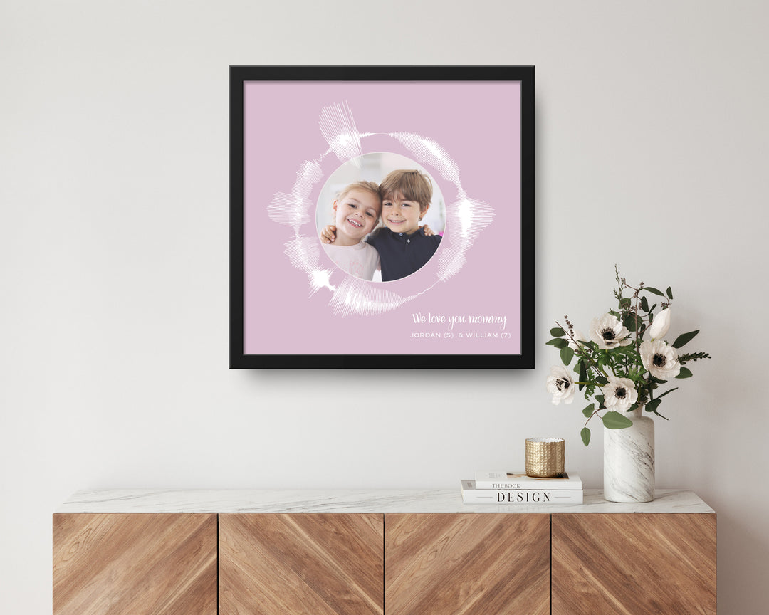 Circular Voice Recording & Photo Gift for Mom